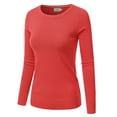 thumbnail image 2 of JJ Perfection Women's Long Sleeve Crew Neck Pullover Sweater with Plus Size, 2 of 3