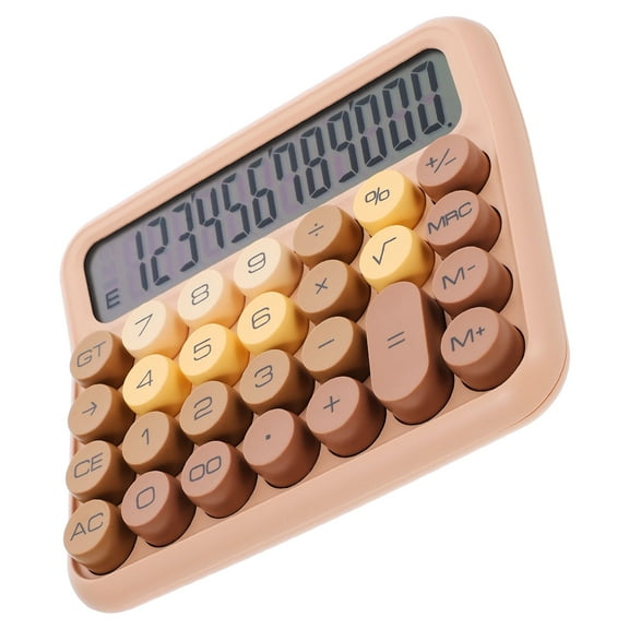 MLINS  Calculator Calculators Basic Backlit with Light up Keys Child Student Coffee