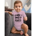thumbnail image 2 of Cute Smart And Dramatic Bodysuit Infant -Smartprints Designs,  6 Months, 2 of 4