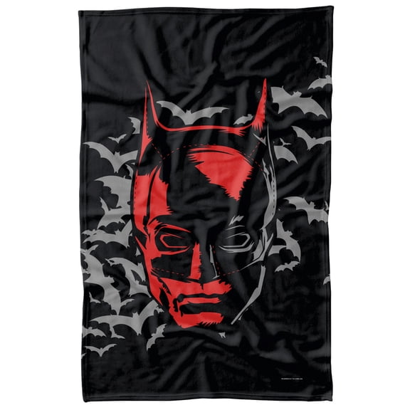 The Batman (2022) Blanket, The Batman Mask Fleece Blanket 36' x 58'