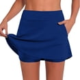 thumbnail image 2 of Kinrui Womens Skorts with Pockets High Waist Tummy Control Culottes Stretch Tennis Golf Workout Shorts S-3XL, 2 of 7
