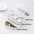 thumbnail image 3 of 3 Tier Stackable Storage Container Box with Handle, Multicolor Plastic Craft Organizer Case with 18 Adjustable Compartments for Tapes, Art Supplies, Jewelry (5.9 x 5.83 x 4.88 in), 3 of 8