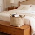 thumbnail image 4 of Partheme Small Storage Baskets for Organizing , Organizer Baskets for Shelves , Small Woven Basket for Storage , Cute Basket for Gifts Empty, M, 4 of 6