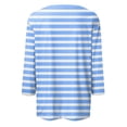 thumbnail image 4 of Long Sleeve Shirts For Women New Shoulder Seven Quarter Sleeve T Shirt Summer Top Womens Long Sleeve Tops, 4 of 5