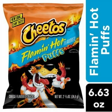 Cheetos Flamin' Hot Puffs Cheese Snacks 6.63 oz