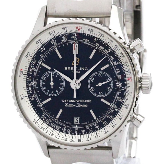 Pre-Owned BREITLING Navitimer 125 Anniversary Steel Mens Watch A26322 Polished (Good)