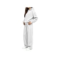 thumbnail image 4 of Zynoxe Womens Sweatsuits 2 Piece Set Long Sleeve Hooded Sweatshirt & Elastic Drawstring Waist Sweat Pants Suit Versatile Solid Color Tracksuit Set Lightweight Fall Winter Suit Set with Pockets Navy L, 4 of 7