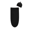 thumbnail image 3 of Infant Baby Boy’s Sleeping Bags 2pcs Set Gentleman Bow tie Full Wrapped Swaddle Cap Suit, 3 of 6