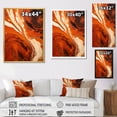 thumbnail image 4 of Designart "Lava Inspiration Fiery Glow IV" Abstract Liquid Ink Canvas Wall Art, 4 of 7