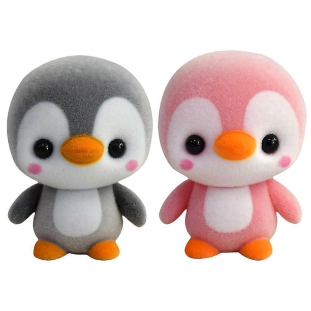 2 Pcs Plush Penguin Dolls Plush Doll Car Decoration Plastic Plush Penguin Toys