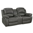 thumbnail image 1 of GreyConsole Recliner Loveseat, 1 of 2