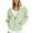 Army Green, variant on GIPQJK Zipper Hoodies for Women Oversized Sweatshirts Long Sleeve Floral Print Jackets Fall Fashion Y2k Outfits Fashion Clothes with Pockets,Mint Green XL