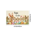 thumbnail image 2 of Easter Bunny Print Doormat for Men Women 23.6X15.7 Inch Outdoor Decorative Polyester Mat, 2 of 7