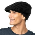 thumbnail image 2 of REDESS Winter Beanies Hat for Women,Knit Brimmer Hat Slouchy Beanie Cap with Visor Black, 2 of 7