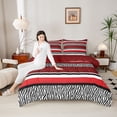thumbnail image 4 of Castle Fairy Cheetah Print Twin Comforter Sets,Abstract Zebra Stripes Bedding Set, 4 of 8