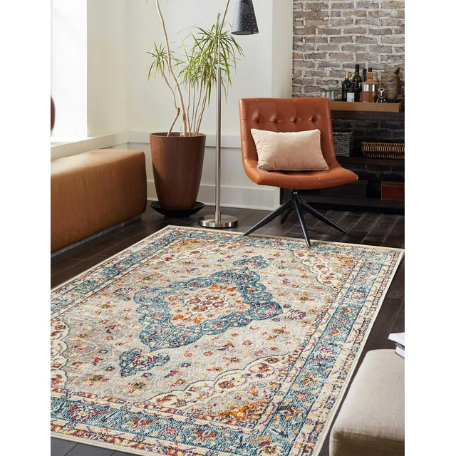 ECARPET Aldora Traditional Area Rug for Living Room, Bedroom, Dining Room, Entrance, Hallway and More