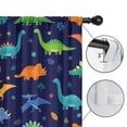 thumbnail image 4 of Blackout Kids Curtains,Colorful Dinosaur and Leaf Pattern Childrens Insulated Curtains Set Of 2,Bedroom Essentials,Toddler Room Decor 42"x84", 4 of 5