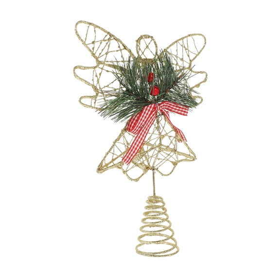 LOLIPPYY Christmas Tree Topper Decor Luxurious Cloth Angel Style For Christmas Party 1Pcs