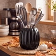 thumbnail image 3 of 6.7 Inch Resin Pumpkin Vase,Pumpkin Flower Vase, Decorative Plant Pots, Fall Kitchen Decor, Halloween, Autumn , Thanksgiving, Farmhouses Home Decorations，black, 3 of 7