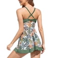 thumbnail image 4 of Women Two Piece Swimsuit Tankini Floral Tops with Shorts Swimwear Swimsuits, 4 of 6