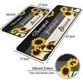 thumbnail image 3 of Sunflower Kitchen Rugs - Kitchen Mat Set of 2, Sunflower Decor Sunflower Rugs for Kitchen, Farmhouse Yellow Sunflower Kitchen Decor and Accessories, Sunflower Kitchen Rugs and Mats Non Skid Washable, 3 of 6