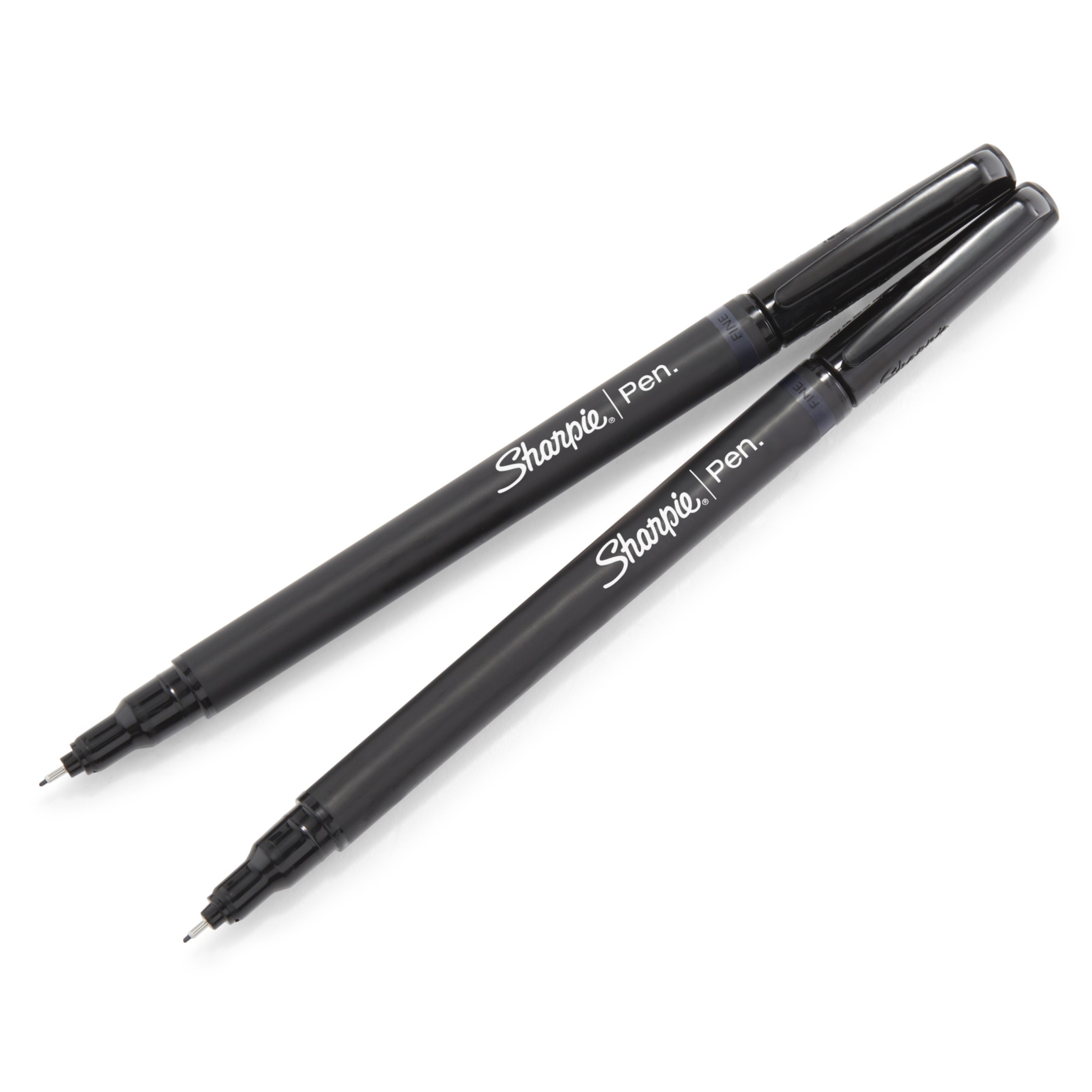 Sharpie Pens, Felt Tip Pens, Fine Point (0.4mm), Black, 4 Count - image 3 of 7