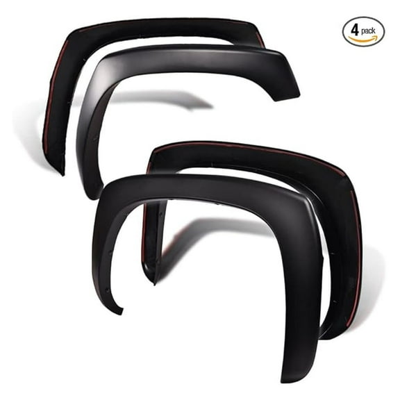 WaiRitoday Fender Flares, Compatible With Chevy Silverado GMC Sierra 1999-2006/Suburban Yukon XL 2000-2006/Avalanche 2002-2006 68.4", 78", 69.2", 96" Bed Smooth Factory Style Wheel Flares Set, 4 PCS