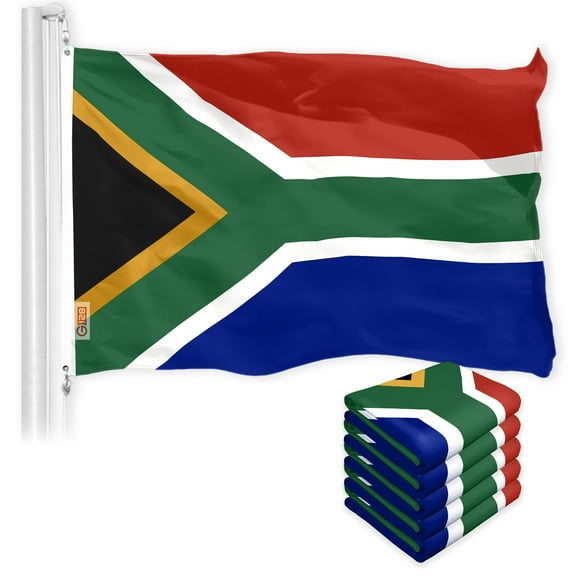 South Africa South African Flag 3x5FT 5-Pack 150D Printed Polyester By G128