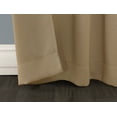 thumbnail image 5 of Sun Zero Nolan Energy Saving Blackout Rod Pocket Curtain Panel, 40"x95", Taupe (Single Panel), 5 of 8