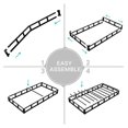4 Inch Twin Box Spring Low Profile Bed Base with Fabric Cover - Walmart.com