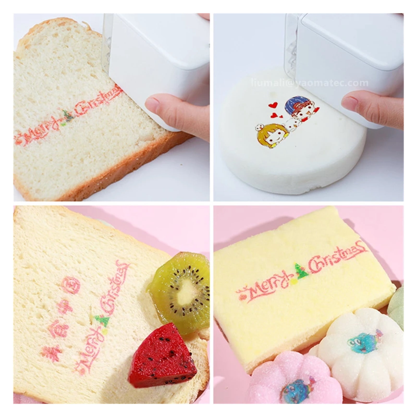 Coffee Bread Handheld Inkjet Printer Handheld Edible Food Printer In Biscuit Bread Cake Coffee Latte Baking Printer