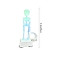 thumbnail image 2 of Halloween Aquarium Skeleton Ornament, Multicolor Luminous Dancing Fish Tank Bubbler Decor, White Daytime Swinging Skeleton, Air Pump Compatible Spooky Aquarium Accent, Tank Display Decor, 2 of 6