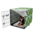 thumbnail image 2 of Succulent Dog Crate Cover, Cactus Foliage Along House Plants Essence Blooms Fragrance Wildlife, Easy to Use Pet Kennel Cover Small Dogs Puppies Kittens, 7 Sizes, Green and Turquoise, by Ambesonne, 2 of 6