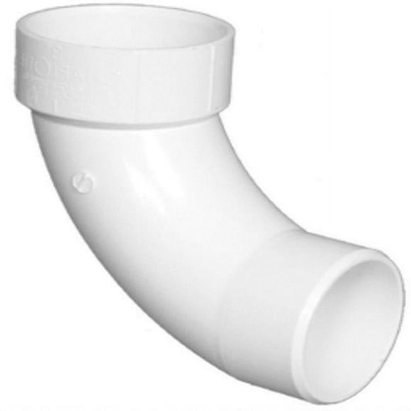 Keeney 4660338 Programme 40 Moyeu de 1,5 Po x Moyeu de 1,5 Po Coude en PVC