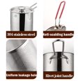 thumbnail image 4 of Chicken Wire Mesh Deep Fryer Pot Basket With Tong Stove Ring Stainless Mini Deep Oil Fryer Fine Mesh Oil For Home Chips Fries Fish Chicken Stainless Fry, 4 of 9
