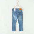 thumbnail image 5 of Usaibhir Baby Girl Boy Jeans,Soft Ripped Denim Elastic Band Inside Pants 0-3 Years, 5 of 5