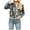 Black, variant on HXWCHs Women's Autumn Winter Sequin Denim Jacket Long Sleeve Casual Cardigan Baseball Style Outerwear XL Gold