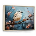 thumbnail image 2 of Designart "Snowdrop Branch Winter Birds" Snowdrops Floater Framed Canvas Prints, 2 of 5