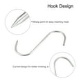 thumbnail image 4 of Uxcell 6.89" Meat Hooks, 0.24" Thick Stainless Steel S-Hook, Meat Processing Hanging 2Pack, 4 of 5