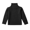 thumbnail image 3 of Alvivi Kids Unisex Turtleneck Thermal Top Fleece Lined Long Sleeve Undershirts Baselayer Underwear Black 1-2, 3 of 7