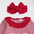 thumbnail image 6 of Staki Baby Girl Valentines Outfit Valentines Baby Girl Outfit Newborn Onesie Cute Romper Infant Jumpsuit Valentines Day Clothes 0-18M(Red,12-18 Months), 6 of 7
