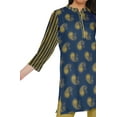 thumbnail image 4 of Moomaya Kurtis Courtes à Col Montant en Poly-Crêpe pour Femmes, Haut de Robe Imprimé, 4 of 5