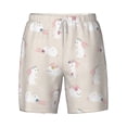 thumbnail image 4 of Lsque Mens Swim Trunks Beautiful Rabbit Pattern - Bathing Suit Compression Liner - Beach Swim Shorts Swimwear - (S-3XL) - Stretch Quick Dry -Medium, 4 of 9