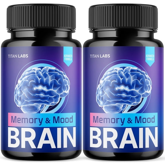 Memory and Mood Brain Advanced Formula Brain Support Pills Maximum Strength Supplement 120 Capsules