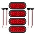thumbnail image 1 of VEVOR Trailer Lights, 4PCS 12V Oval LED Trailer Tail Lights Kit with Stop Brake Turn Tail Lamp, Waterproof Tow Lighting Kit for Boat Truck Camper RV Snowmobile Bus Caravan, 1 of 9