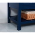 thumbnail image 5 of Elegant Decor Metropolis 60" Solid Wood and Metal Single Bathroom Vanity in Blue, 5 of 8