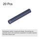 thumbnail image 3 of Troquel Resorte, 20uds 10mm OD 60mm Largo Espiral Estampado Liviana Carga Compresión Troquel Resortes para 3D Impresora Eléctrica Pieza, Azul Unique Bargains Resorte de compresión, 3 of 5