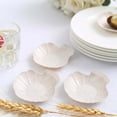 thumbnail image 4 of Efavormart 24 Pack | 3.5" Mini Sea Shell Wheat Straw Fiber Snack Serving Trays, Biodegradable Appetizer Dessert Plates, 4 of 11