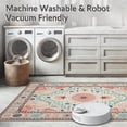 thumbnail image 5 of ODIKA 2'x3' Machine Washable Non-Slip Area Rug, Coral Reef Nautical Elegance High Traffic Rug with Pad, Ivory, 4955, 5 of 8