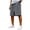 Dark Gray, variant on longantii Men's Casual Athletic Shorts Loose Knee Length Drawstring Sweat Shorts Solid Color Gym Loungewear with Pockets Beige XL